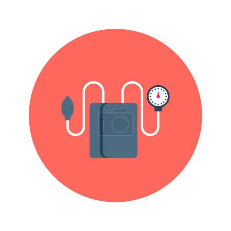 Illustration for Blood pressure machine icon vector illustration - Royalty Free Image