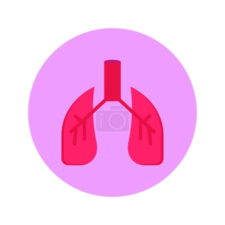 Illustration for Breath icon, vector illustration - Royalty Free Image