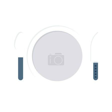 Illustration for Dishware, simple vector icon - Royalty Free Image