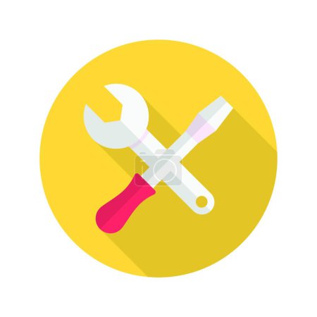 Illustration for Fix icon, vector illustration - Royalty Free Image