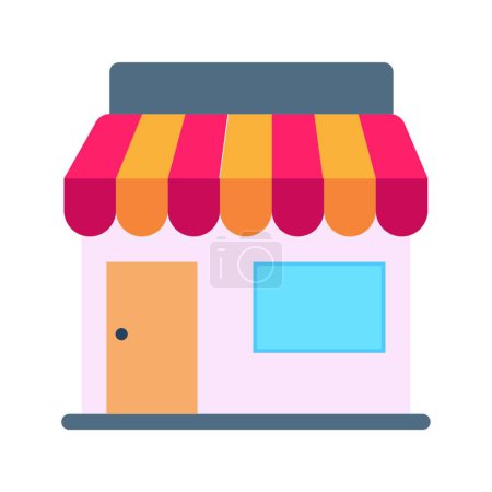 Illustration for Shop icon, vector illustration - Royalty Free Image