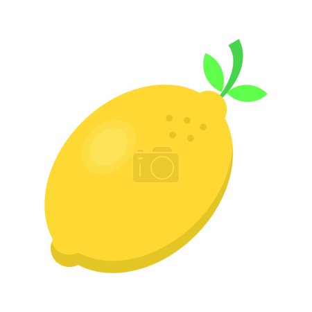 Téléchargez les illustrations : "citron fruit "illustration vectorielle icône web - en licence libre de droit