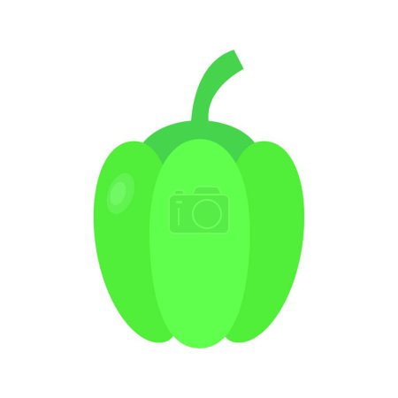 Illustration for Pepper icon, vector illustration - Royalty Free Image