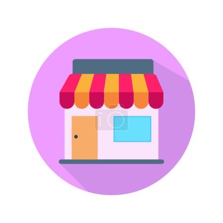 Illustration for Shop icon, vector illustration - Royalty Free Image