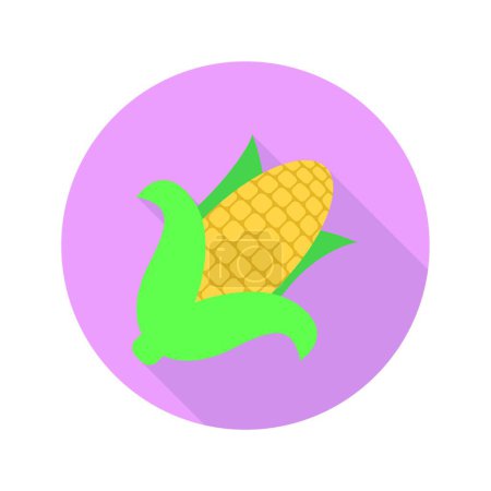 Illustration for Corn cob, simple food icon - Royalty Free Image