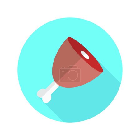 Illustration for "beef " web icon vector illustration - Royalty Free Image