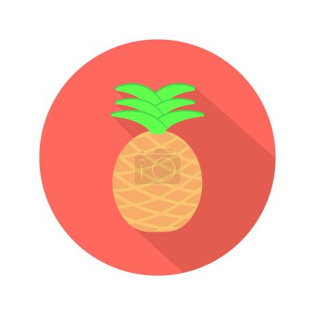 Téléchargez les illustrations : Illustration vectorielle d'icône d'ananas - en licence libre de droit