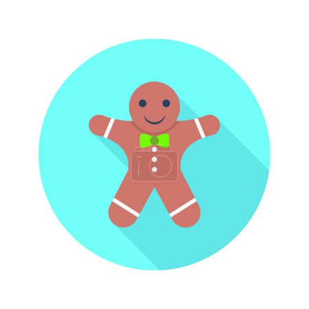 Illustration for Gingerbread  web icon vector illustration - Royalty Free Image