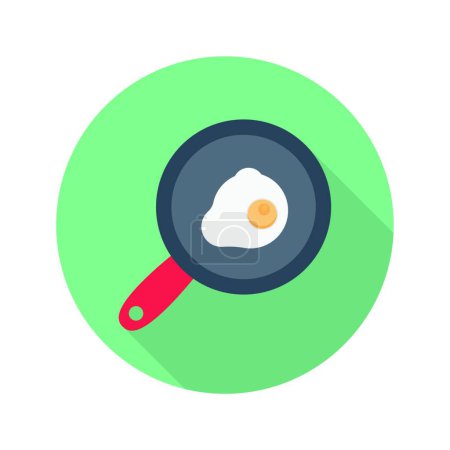 Ilustración de Omelette icono vector ilustración - Imagen libre de derechos