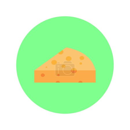 Illustration for Cheese icon, web simple illustration - Royalty Free Image