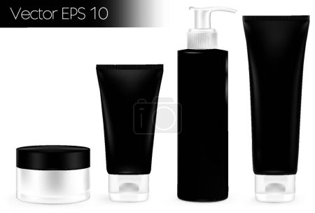 Illustration for Illustration of the Packaging containers black - Royalty Free Image