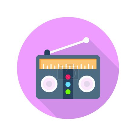 Ilustración de Icono de radio, ilustración simple web - Imagen libre de derechos