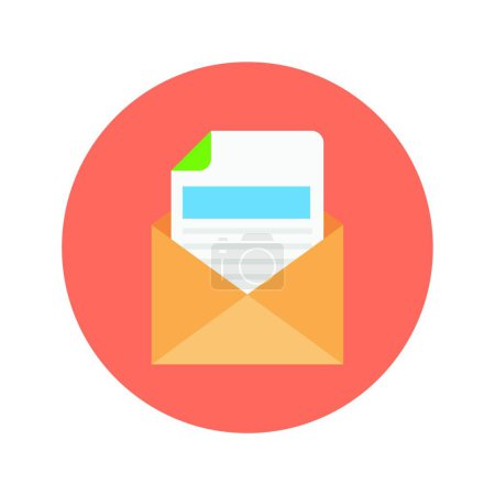 Illustration for Mail  icon, vector illustration - Royalty Free Image