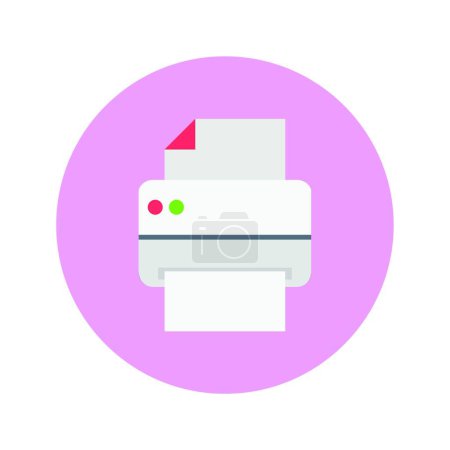 Ilustración de Icono de fax, ilustración vectorial - Imagen libre de derechos