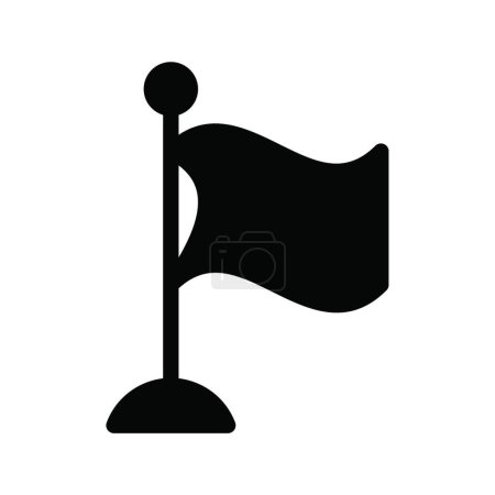 Ilustración de Icono de la bandera vector ilustración - Imagen libre de derechos