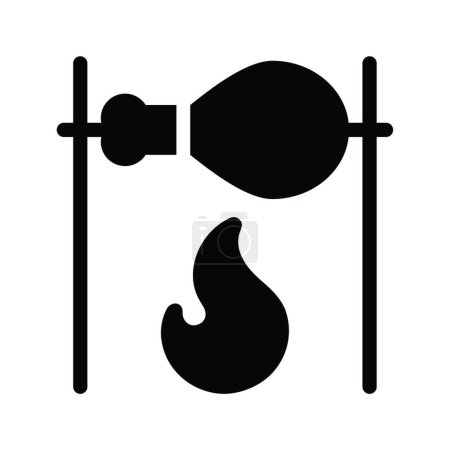 Ilustración de Pollo pierna icono vector ilustración - Imagen libre de derechos