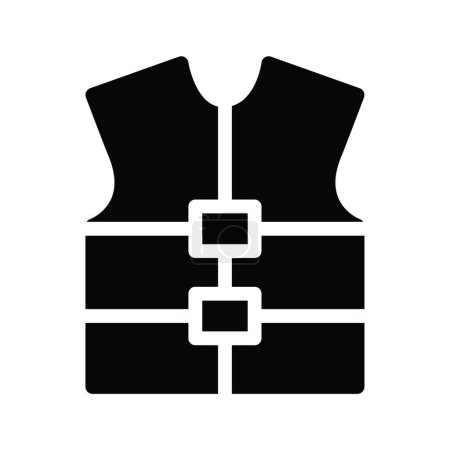 Illustration for Safety vest icon vector illustration - Royalty Free Image