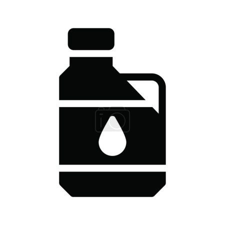 Ilustración de Icono de gasolina, ilustración vectorial - Imagen libre de derechos