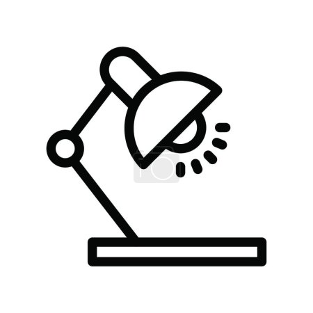 Illustration for Desk lamp icon vector illustration - Royalty Free Image