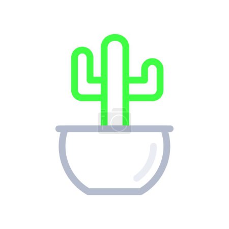 Ilustración de Cactus icono vector ilustración - Imagen libre de derechos