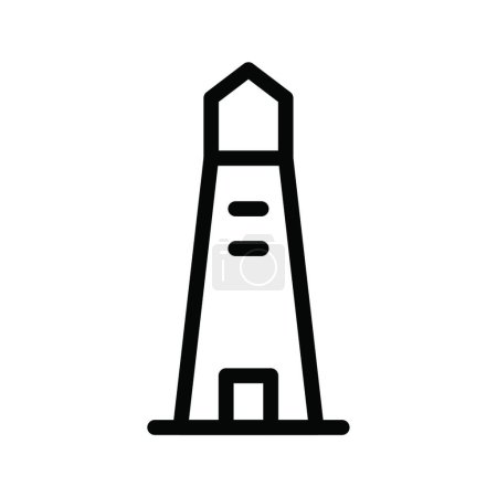 Ilustración de Icono de torre, ilustración vectorial - Imagen libre de derechos