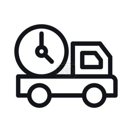 Illustration for "delivery " web icon vector illustration - Royalty Free Image
