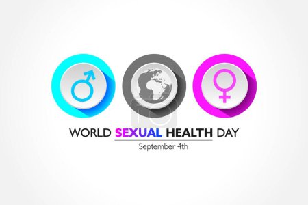 Illustration for World Sexual Health Day Concept which is held on September 4th - Royalty Free Image