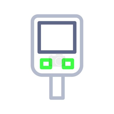 Illustration for Glucometer icon vector illustration - Royalty Free Image