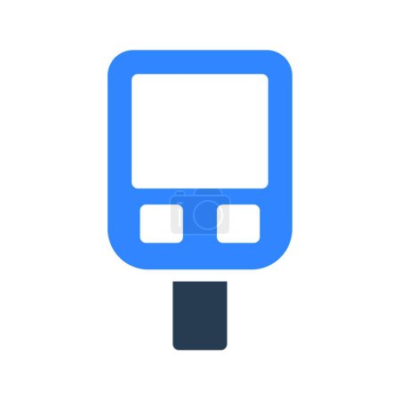 Illustration for Glucometer icon vector illustration - Royalty Free Image