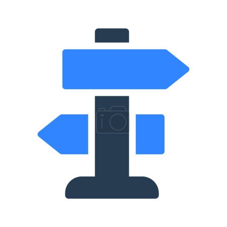 Illustration for Signpost, web icon simple illustration - Royalty Free Image