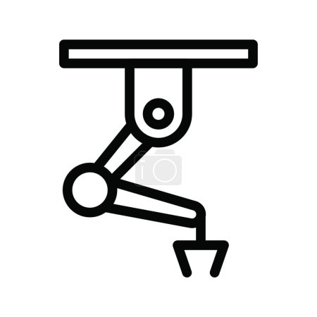 Ilustración de Robot brazo web icono vector ilustración - Imagen libre de derechos