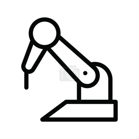 Ilustración de Máquina robótica icono vector ilustración - Imagen libre de derechos