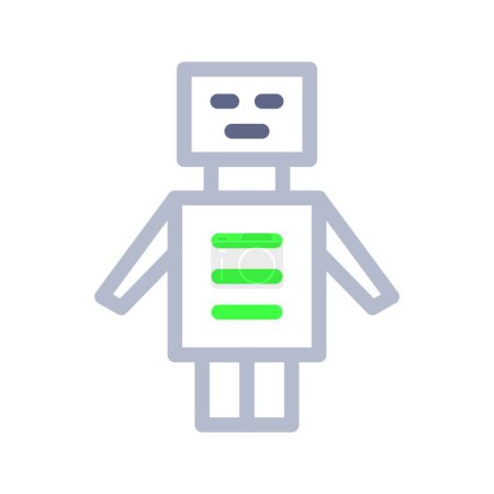Illustration for Robot web icon vector illustration - Royalty Free Image