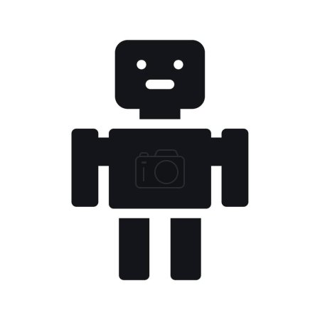 Illustration for Robot web icon vector illustration - Royalty Free Image