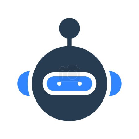 Ilustración de Robot icono web vector ilustración - Imagen libre de derechos