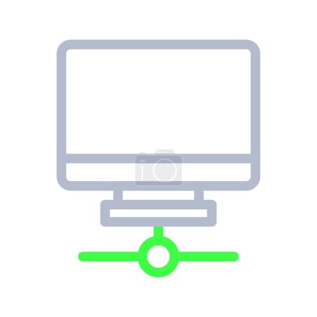 Illustration for Lcd web icon vector illustration - Royalty Free Image
