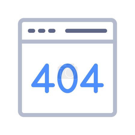 Ilustración de Icono web 404 vector ilustración - Imagen libre de derechos