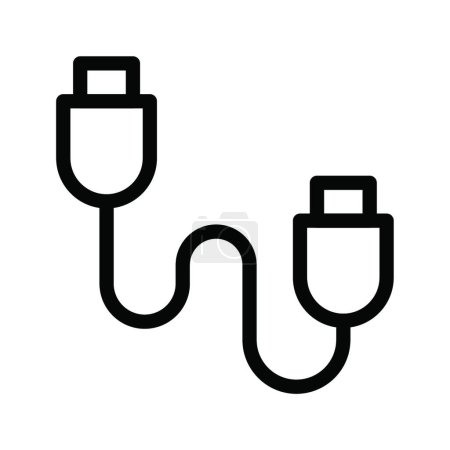 Ilustración de "cable de datos "ilustración del vector icono web - Imagen libre de derechos