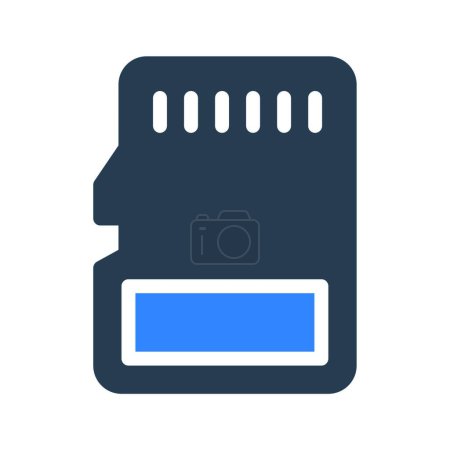 Illustration for Sd card icon vector illustration - Royalty Free Image
