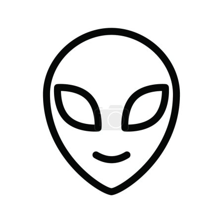Illustration for Alien icon vector illustration - Royalty Free Image