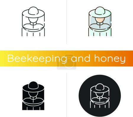 Illustration for Beekeeper suit icon, vector illustration simple design - Royalty Free Image