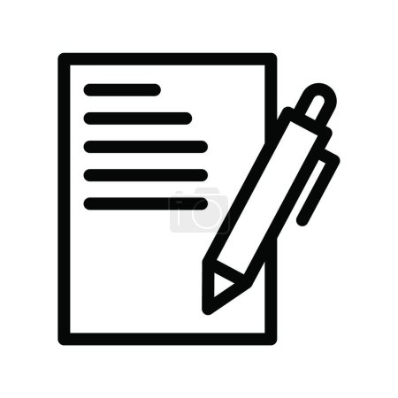 Ilustración de "escribir, pluma "ilustración vector icono web - Imagen libre de derechos
