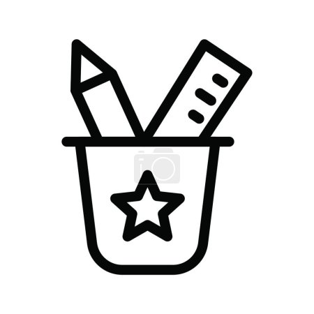 Illustration for Stationery icon vector illustration - Royalty Free Image