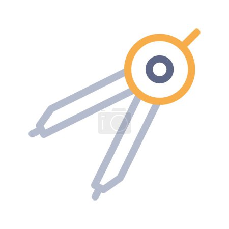 Illustration for Compass icon vector illustration - Royalty Free Image