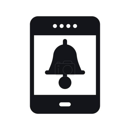 Ilustración de "campana "icono web vector ilustración - Imagen libre de derechos
