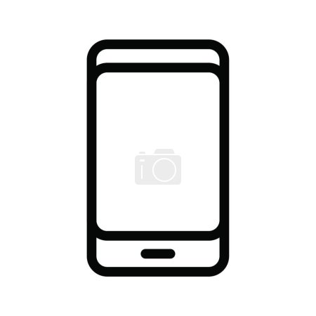 Téléchargez les illustrations : "téléphone "illustration vectorielle icône web - en licence libre de droit