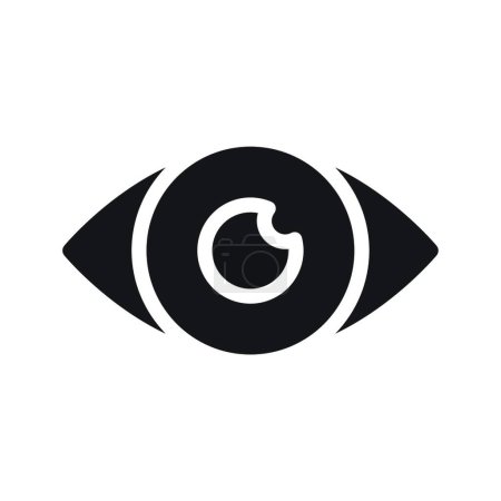 Ilustración de "ojo "icono, ilustración vectorial - Imagen libre de derechos