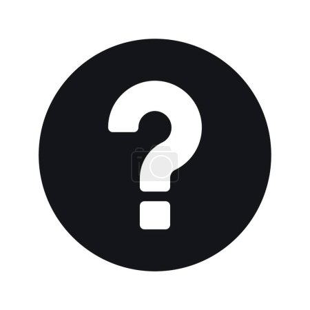 Illustration for Question mark icon, web simple illustration - Royalty Free Image
