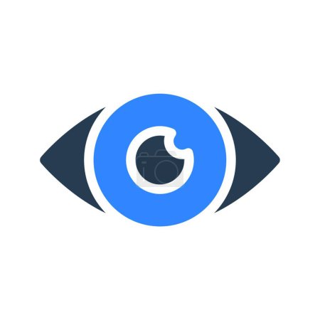 Ilustración de "ojo "icono, ilustración vectorial - Imagen libre de derechos