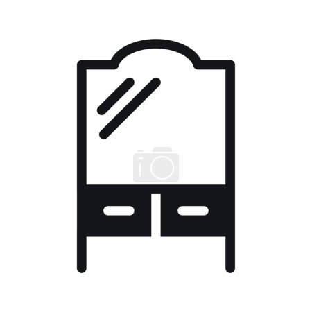 Illustration for Drawer icon, vector illustration simple design - Royalty Free Image